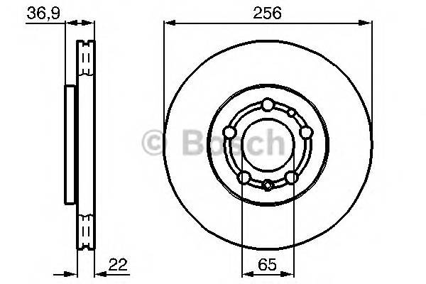 BOSCH 0 986 478 988 Тормозной диск