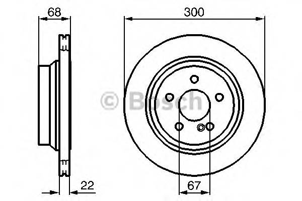 BOSCH 0 986 479 042 Гальмівний диск