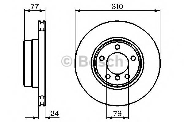 BOSCH 0 986 479 055 Тормозной диск