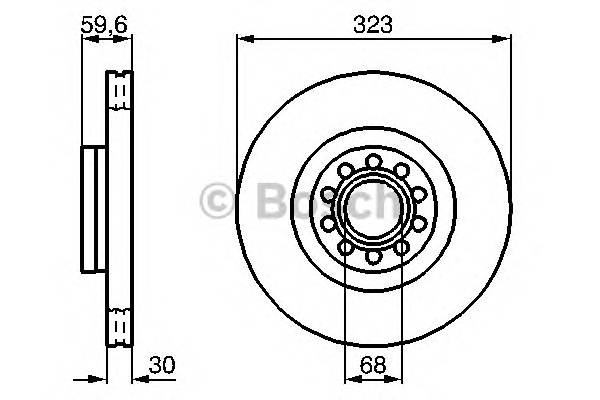 BOSCH 0 986 479 060 Гальмівний диск