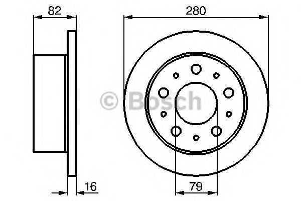 BOSCH 0 986 479 066 Тормозной диск