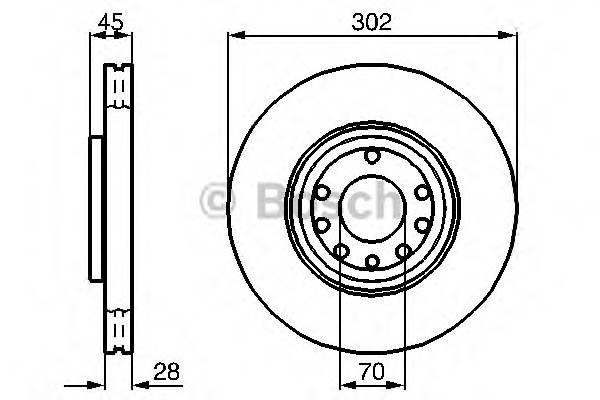 BOSCH 0 986 479 076 Тормозной диск