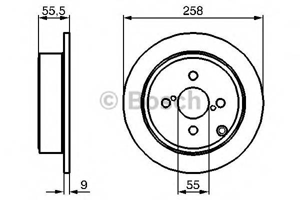 BOSCH 0 986 479 086 Тормозной диск