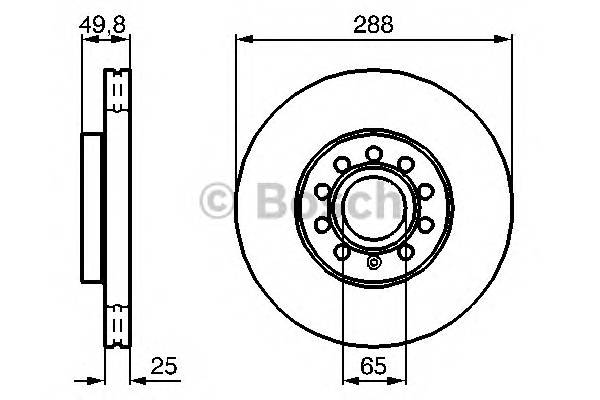 BOSCH 0 986 479 088 Тормозной диск