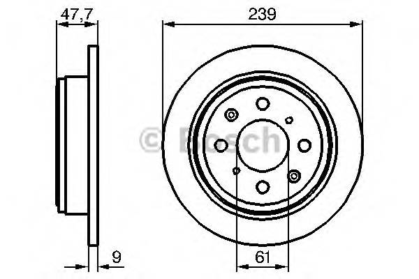 BOSCH 0 986 479 101 Тормозной диск