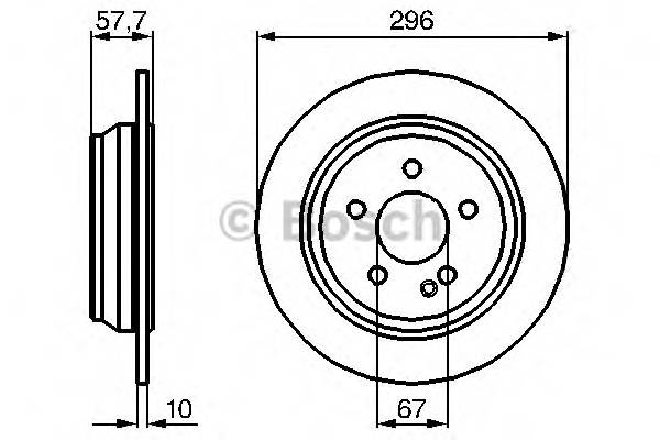 BOSCH 0 986 479 138 Гальмівний диск