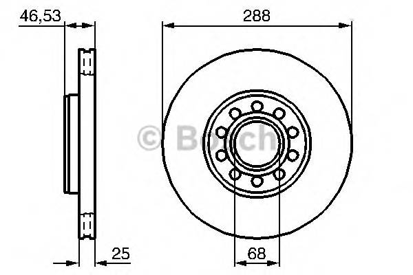 BOSCH 0 986 479 157 Гальмівний диск