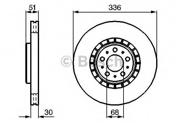 BOSCH 0 986 479 202 Гальмівний диск