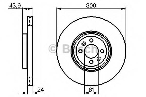 BOSCH 0 986 479 209 Тормозной диск