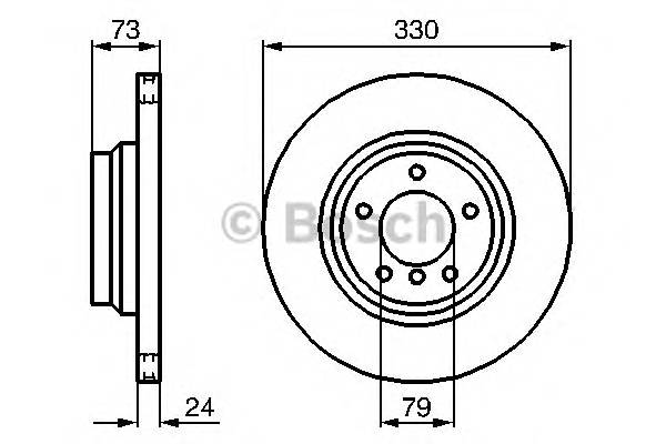 BOSCH 0 986 479 215 Тормозной диск