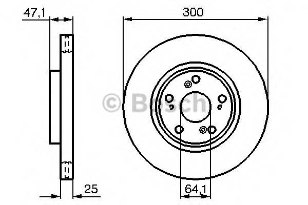 BOSCH 0 986 479 227 Гальмівний диск