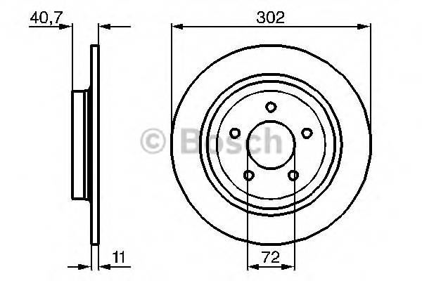 BOSCH 0 986 479 233 Тормозной диск