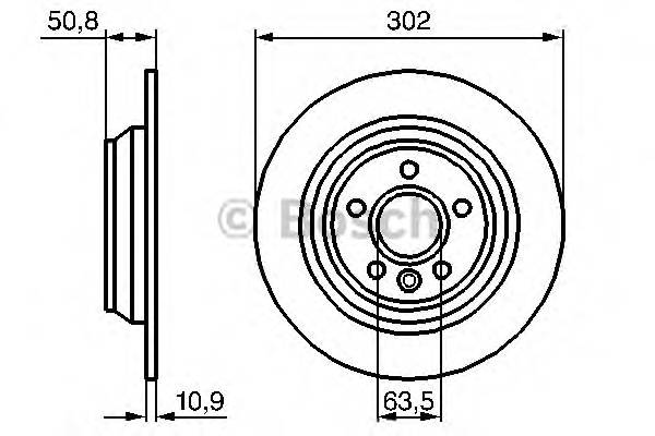 BOSCH 0 986 479 254 Тормозной диск