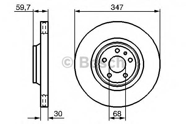 BOSCH 0 986 479 260 Тормозной диск