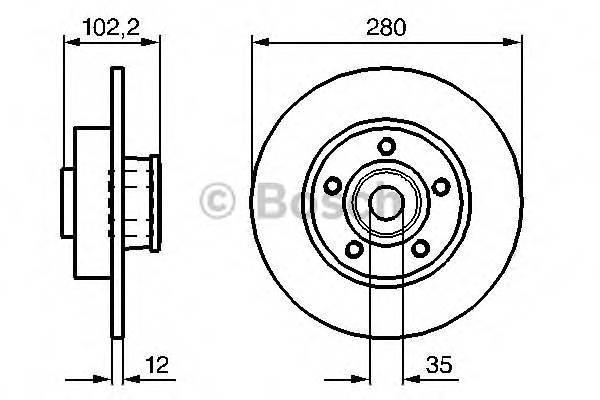 BOSCH 0 986 479 271 Гальмівний диск