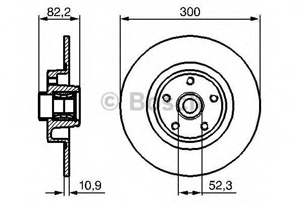 BOSCH 0 986 479 280 Тормозной диск