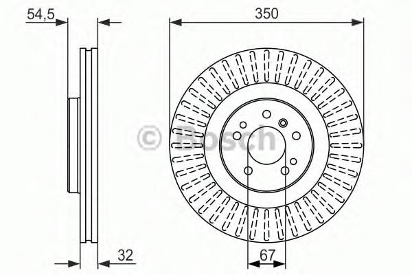 BOSCH 0 986 479 329 Гальмівний диск