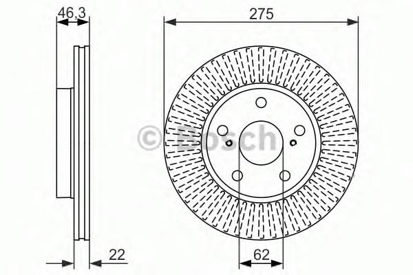 BOSCH 0 986 479 341 Тормозной диск