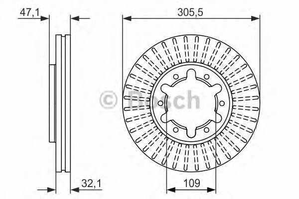 BOSCH 0 986 479 359 Гальмівний диск