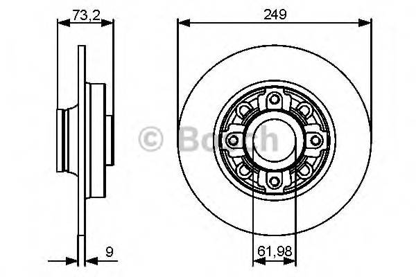 BOSCH 0 986 479 400 Тормозной диск