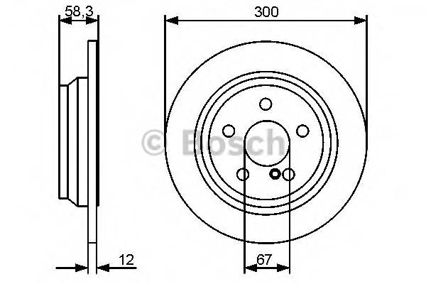 BOSCH 0 986 479 414 Тормозной диск