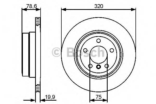 BOSCH 0 986 479 442 Гальмівний диск