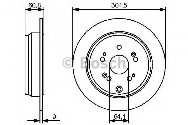 BOSCH 0 986 479 449 Тормозной диск