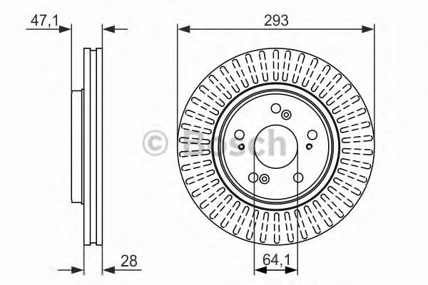 BOSCH 0 986 479 456 Тормозной диск