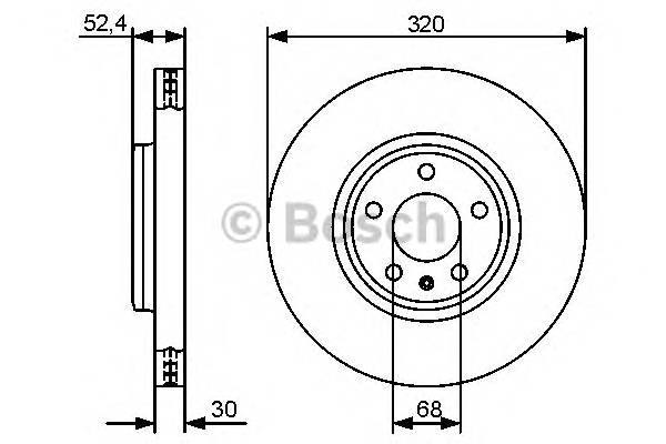 BOSCH 0 986 479 468 Гальмівний диск