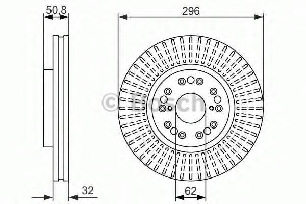 BOSCH 0 986 479 485 Гальмівний диск