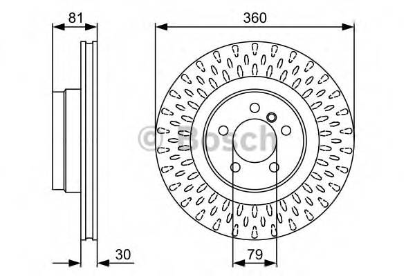 BOSCH 0 986 479 557 Тормозной диск