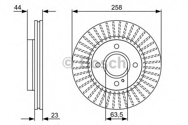 BOSCH 0 986 479 566 Тормозной диск