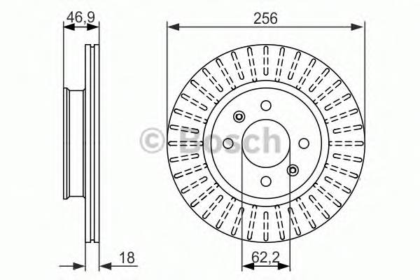 BOSCH 0 986 479 577 Гальмівний диск