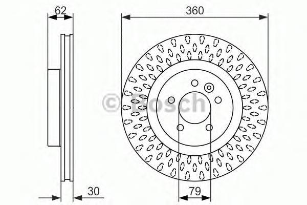 BOSCH 0 986 479 578 Гальмівний диск