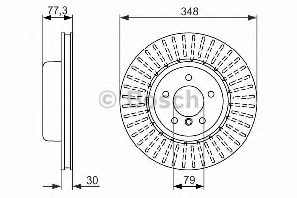 BOSCH 0 986 479 584 Тормозной диск