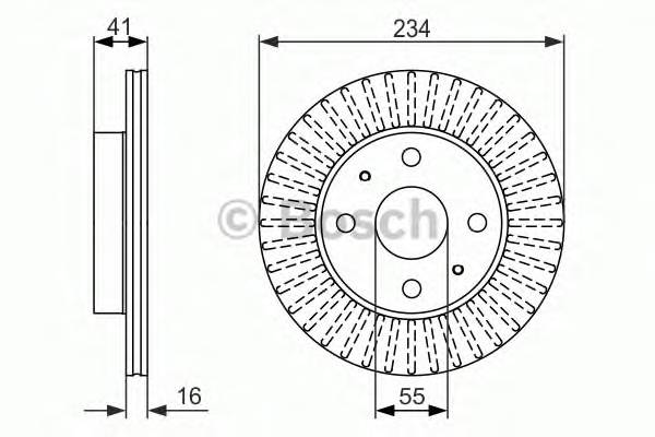 BOSCH 0 986 479 592 Гальмівний диск