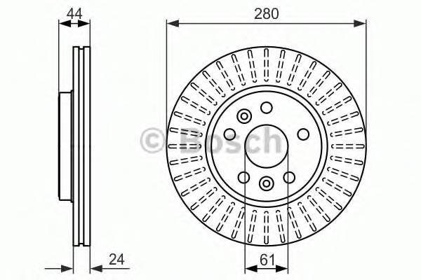 BOSCH 0 986 479 611 Гальмівний диск