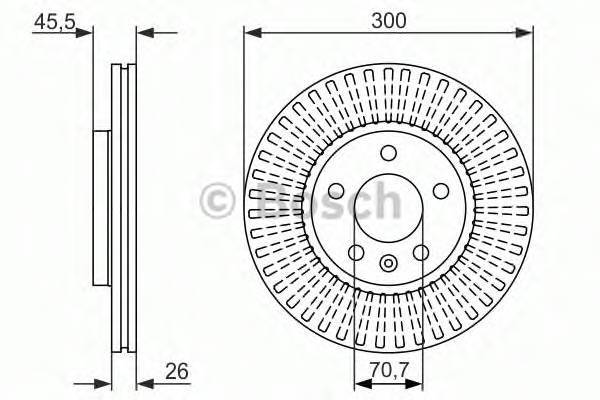 BOSCH 0 986 479 644 Тормозной диск