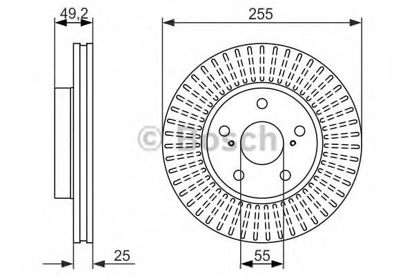 BOSCH 0 986 479 663 Тормозной диск