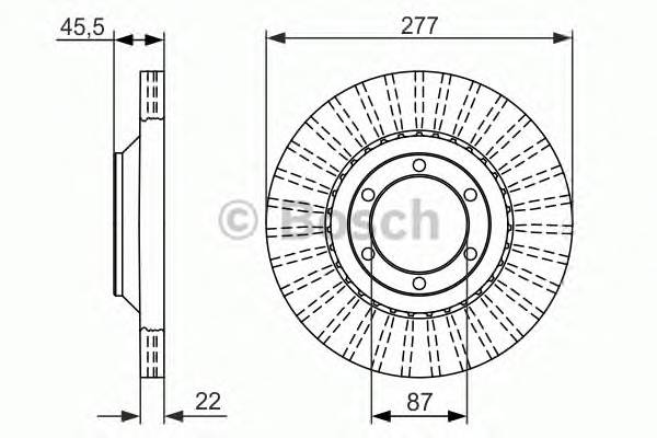 BOSCH 0 986 479 702 Тормозной диск