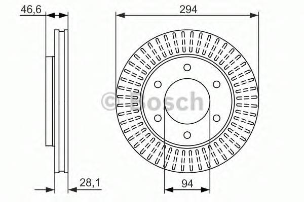 BOSCH 0 986 479 704 Гальмівний диск