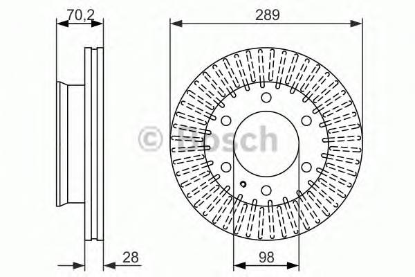 BOSCH 0 986 479 711 Тормозной диск