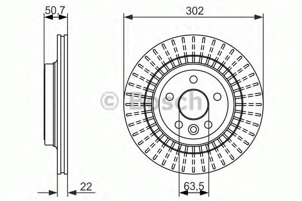 BOSCH 0 986 479 713 Гальмівний диск