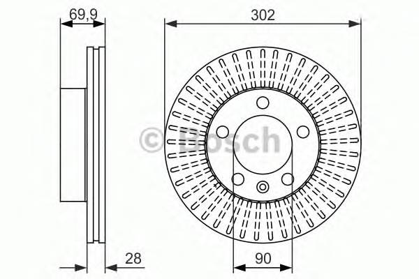 BOSCH 0 986 479 716 Тормозной диск