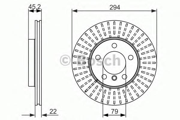 BOSCH 0 986 479 725 Тормозной диск