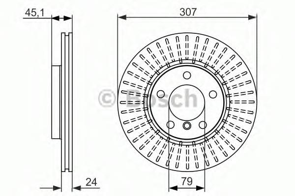 BOSCH 0 986 479 726 Тормозной диск