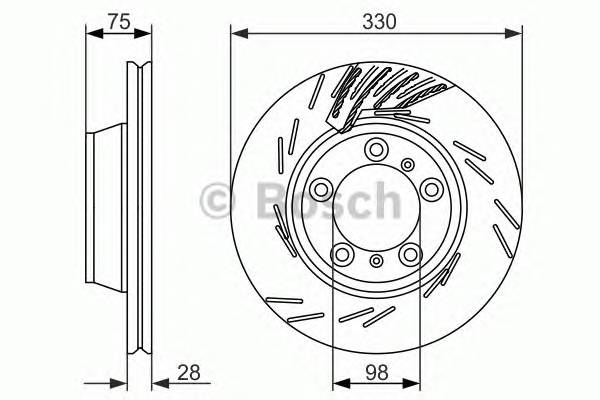 BOSCH 0 986 479 732 Тормозной диск