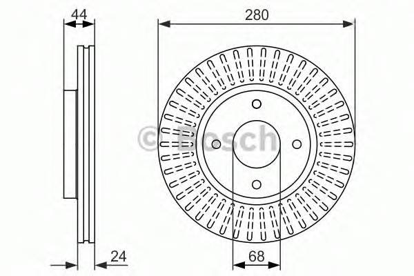 BOSCH 0 986 479 737 Тормозной диск