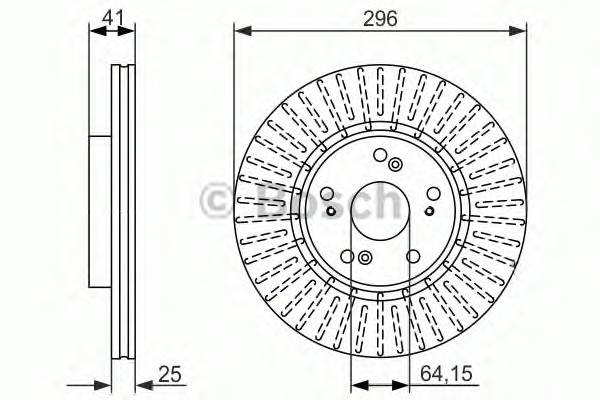 BOSCH 0 986 479 744 Тормозной диск