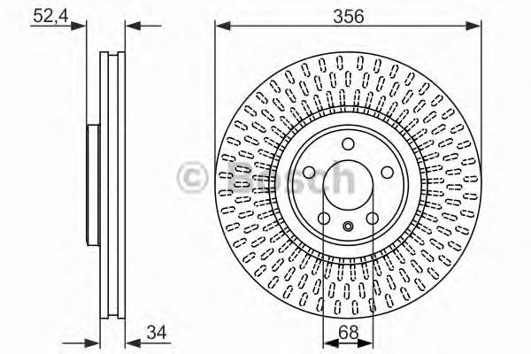 BOSCH 0 986 479 748 Гальмівний диск